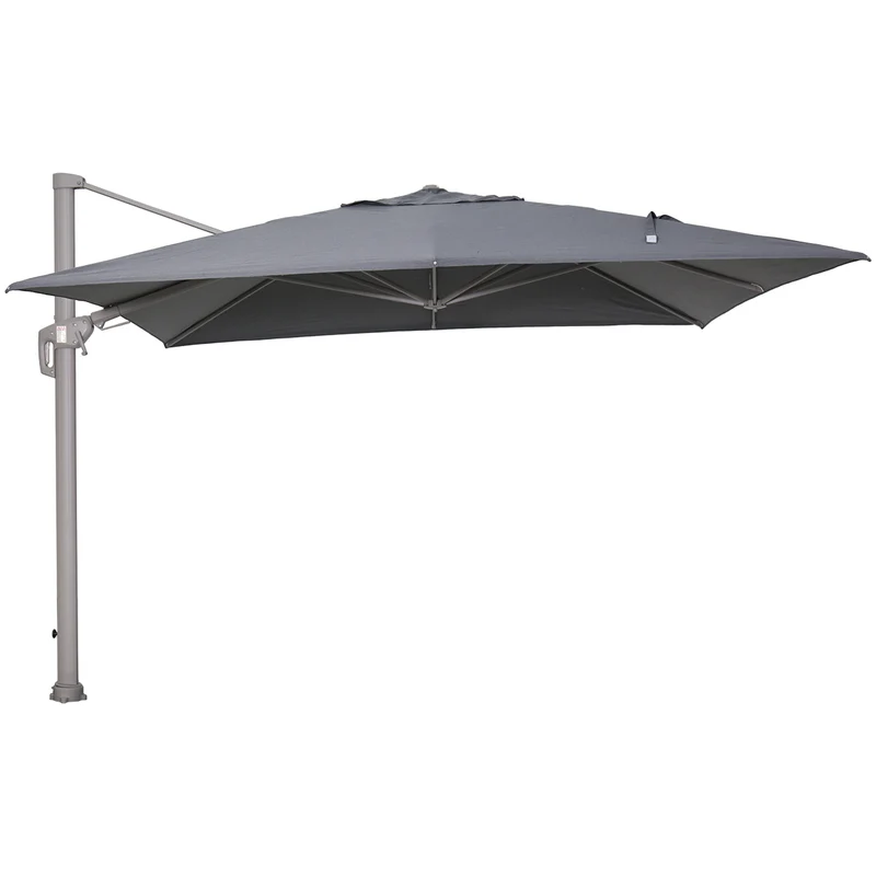 Garden Impressions Hawaii Big Pole II zweefparasol 350x350 taupe/royal anthracite