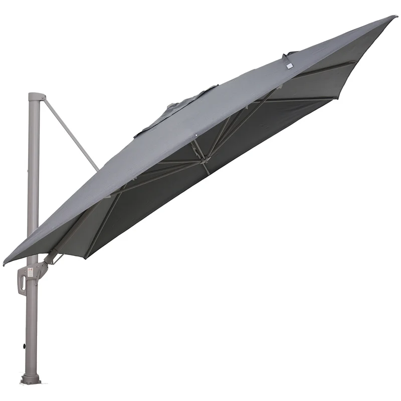 Garden Impressions Hawaii Big Pole II zweefparasol 350x350 taupe/royal anthracite
