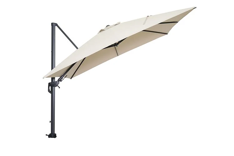 Hawaii parasol - 300x300 cm - carbon black - ecru