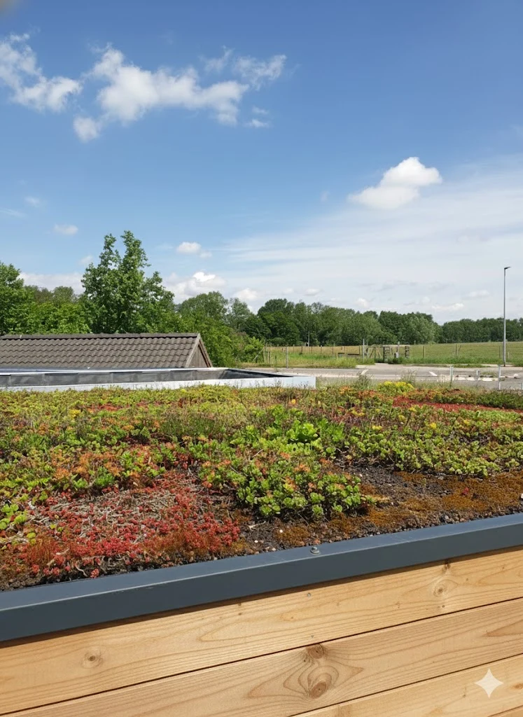 Gartenschrank KLARE LINIE mit Gründach