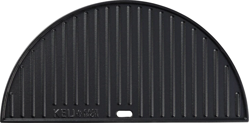 Keij Gietijzeren plaat - half rond - Large - 46,5 cm - geëmailleerd