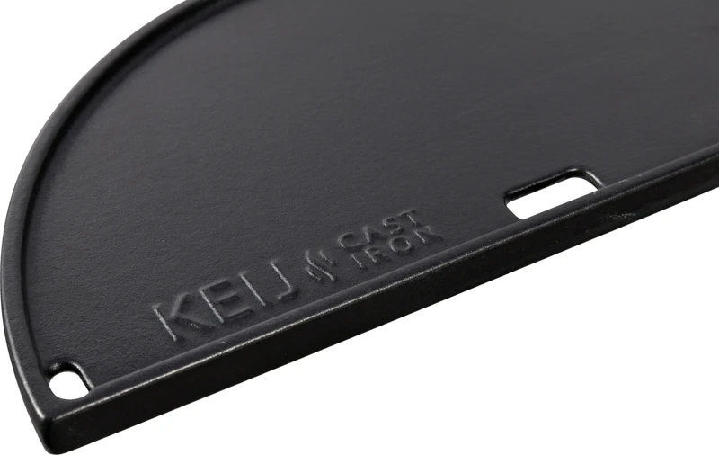 Keij Gietijzeren plaat - half rond - Large - 46,5 cm - geëmailleerd