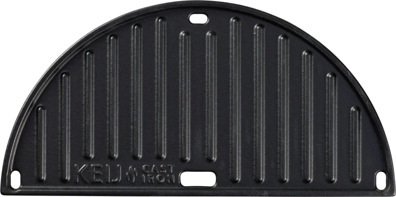 Keij Gietijzeren plaat - half rond - Compact - 33 cm - geëmailleerd
