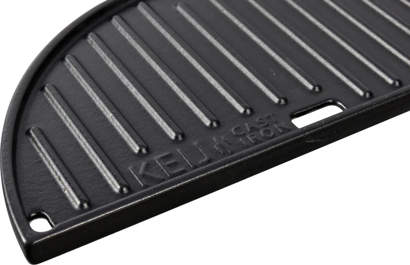 Keij Gietijzeren plaat - half rond - Compact - 33 cm - geëmailleerd