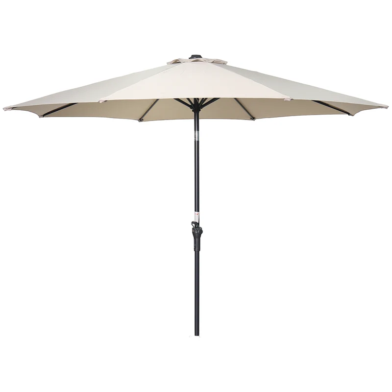 Garden Impressions Lotus parasol - Ø300 cm - carbon black - ecru