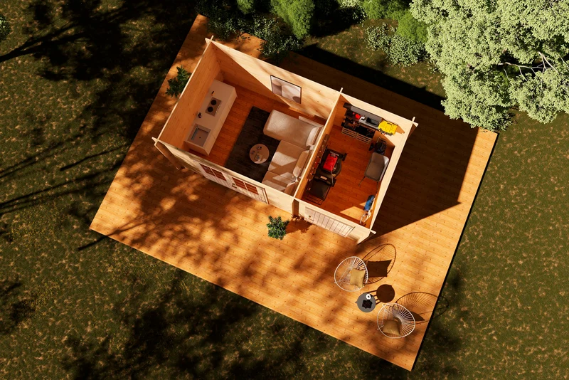 Holz-Gartenhaus / Gerätehaus Geeltje 4323 28