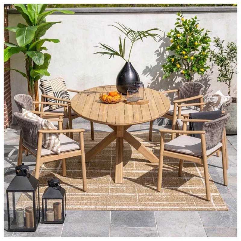 Garden Impressions Skala/Urania tuinset 6 personen acaciahout ovaal 220 cm