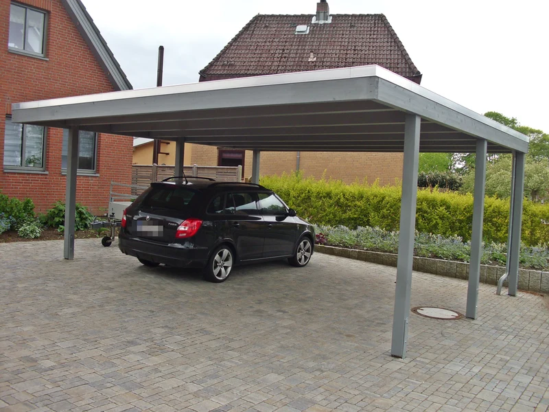 Modernes Doppelcarport KLARE LINIE