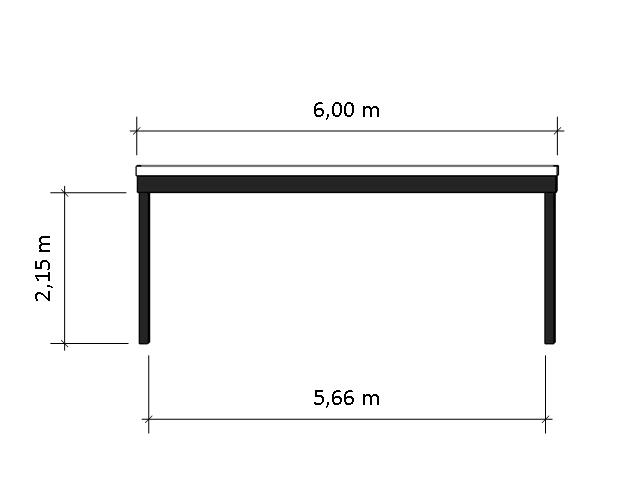 Modernes Doppelcarport KLARE LINIE