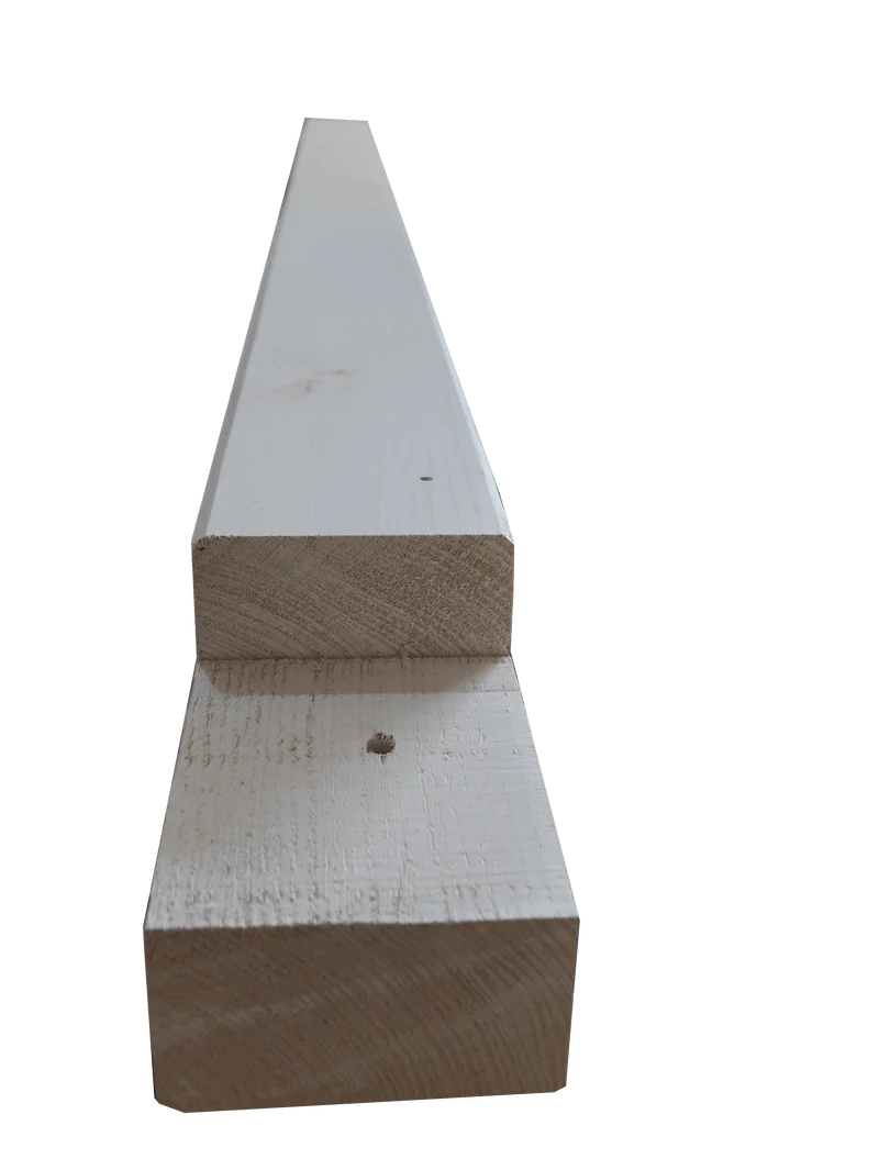 Carport-Pfosten 12x12 cm seitlich, vorgebohrt mit Ausklinkung