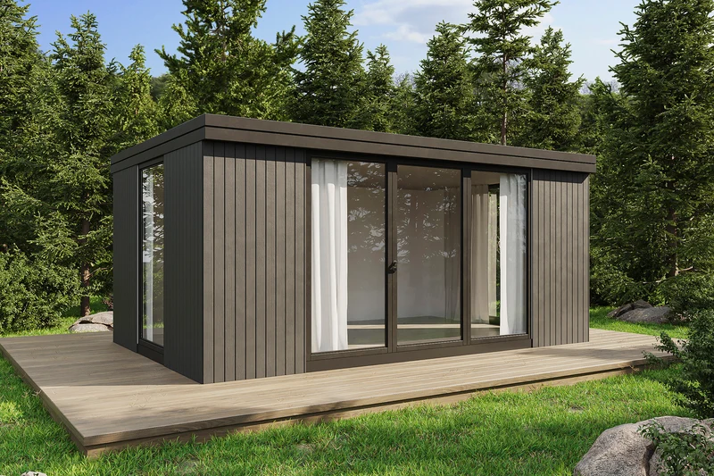 Holz-Gartenhaus / Gartenbüro / Poolhaus Himma 5434 94