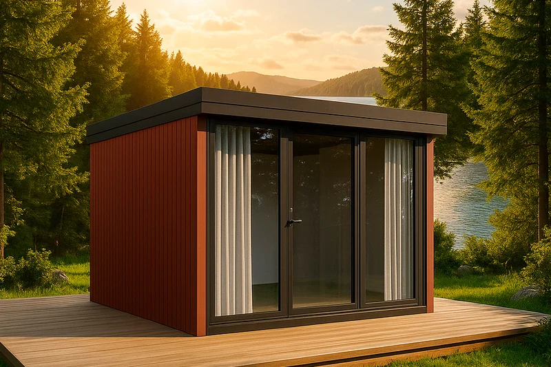 Holz-Gartenhaus / Gartenbüro / Poolhaus Orland 3334 94