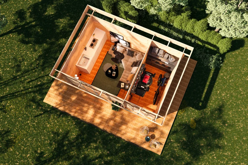 Holz-Gartenhaus / Gerätehaus Gerlis 4530 28