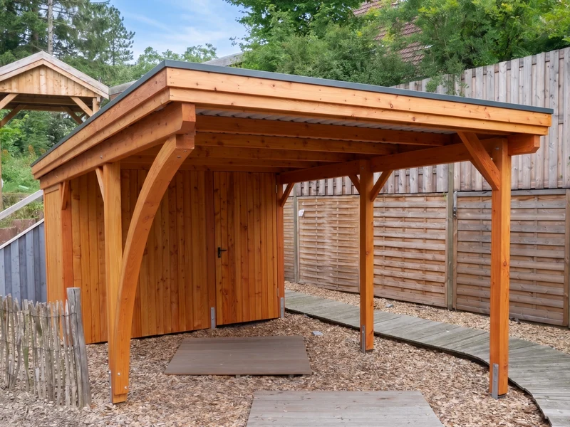 Carport Classic Holzblende