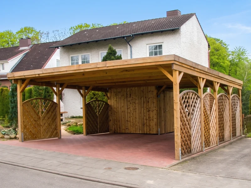Carport Classic Holzblende