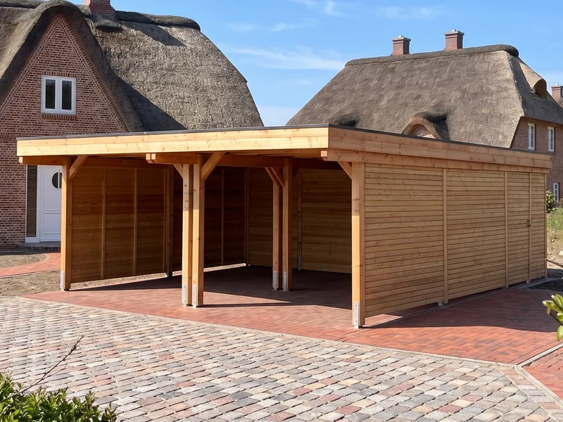 Carport Classic Holzblende