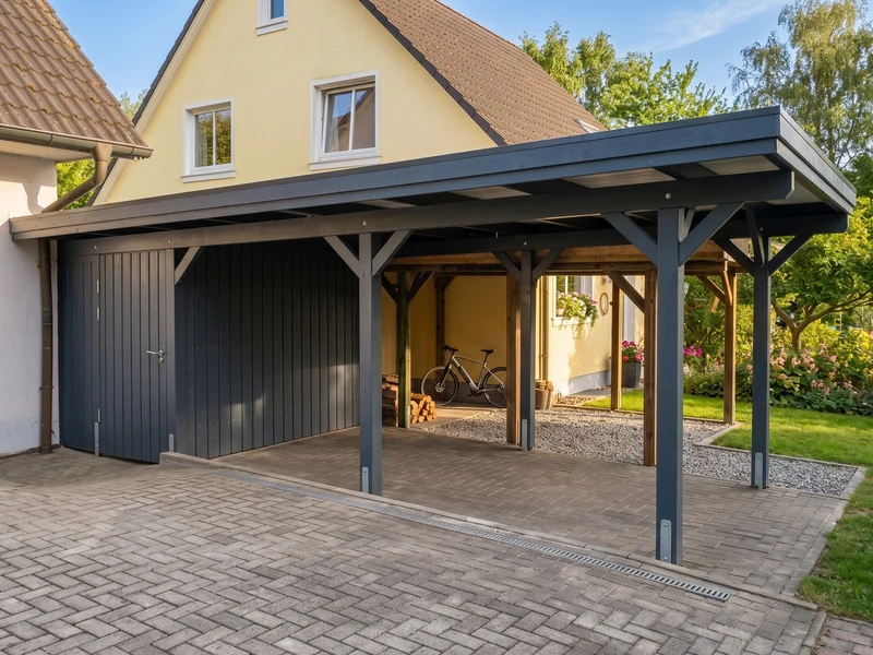 Carport Classic Holzblende