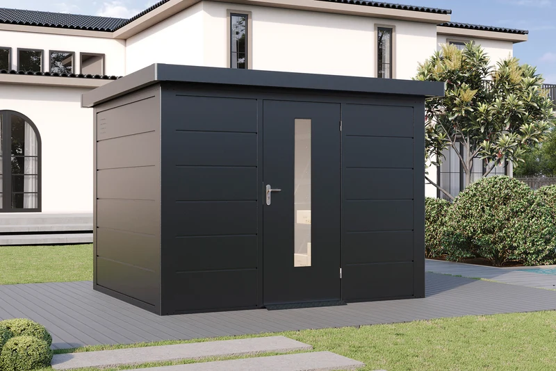Metall-Gartenhaus / Gerätehaus Hakon 3024 Anthrazit