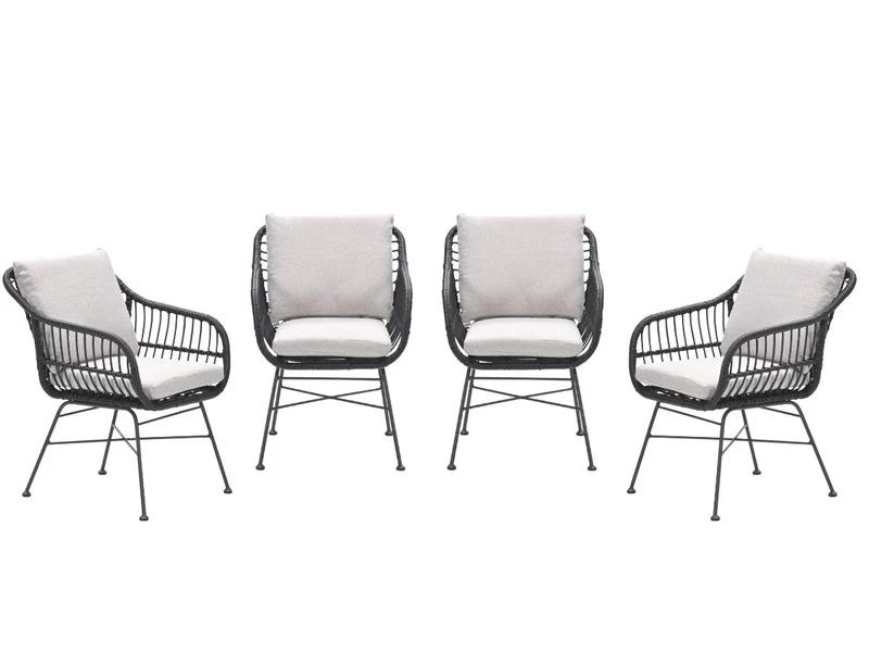 5-persoons tuinset - Edison tafel - 5 Margriet stoelen - Garden Impressions