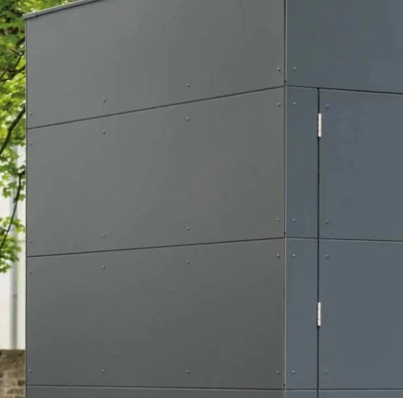 Gartenhaus KUBUS – modernes Gartenhaus mit HPL-Fassade