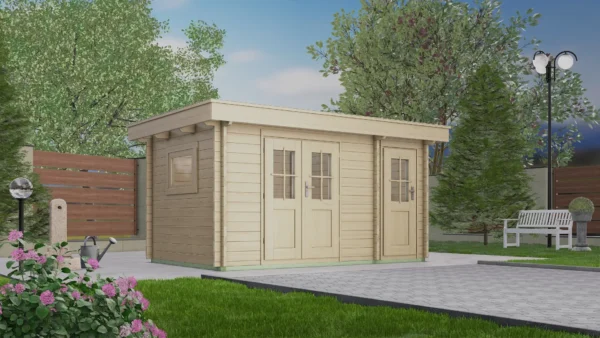 Holz-Gartenhaus / Gerätehaus TS-H28AN-3924F-DT