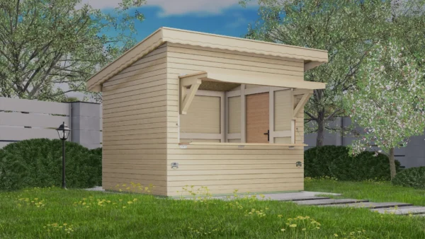 Holz-Gartenhaus / Gerätehaus 123 KIOSK P