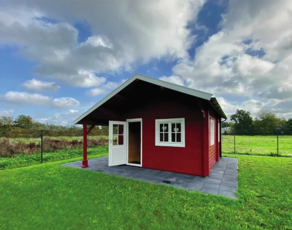 Holz-Gartenhaus / Gerätehaus H45PLUS-3842-2ET-DF-EF