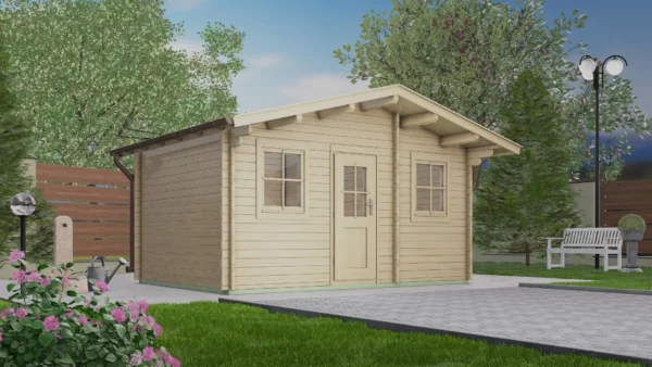Holz-Gartenhaus / Gerätehaus H28-4230-ET-EF