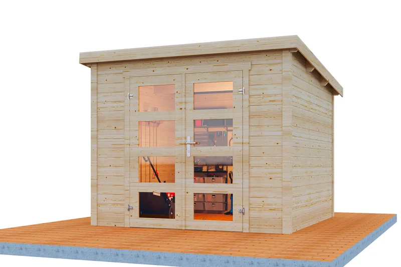 Holz-Gartenhaus / Gerätehaus Bengt 2525 ohne Boden
