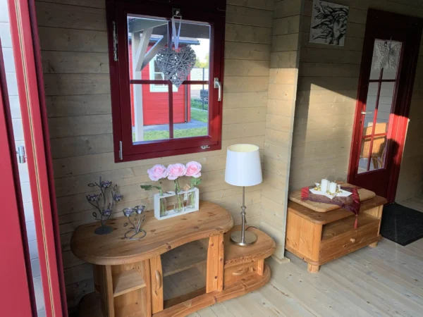 Holz-Gartenhaus H28-3046+300FS-DT-ET-EF