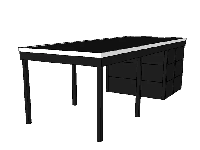 Modernes Einzelcarport KLARE LINIE mit Abstellraum