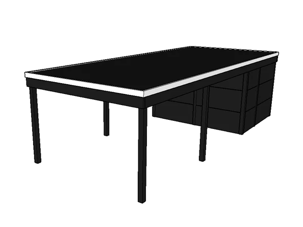 Modernes Einzelcarport KLARE LINIE mit Abstellraum