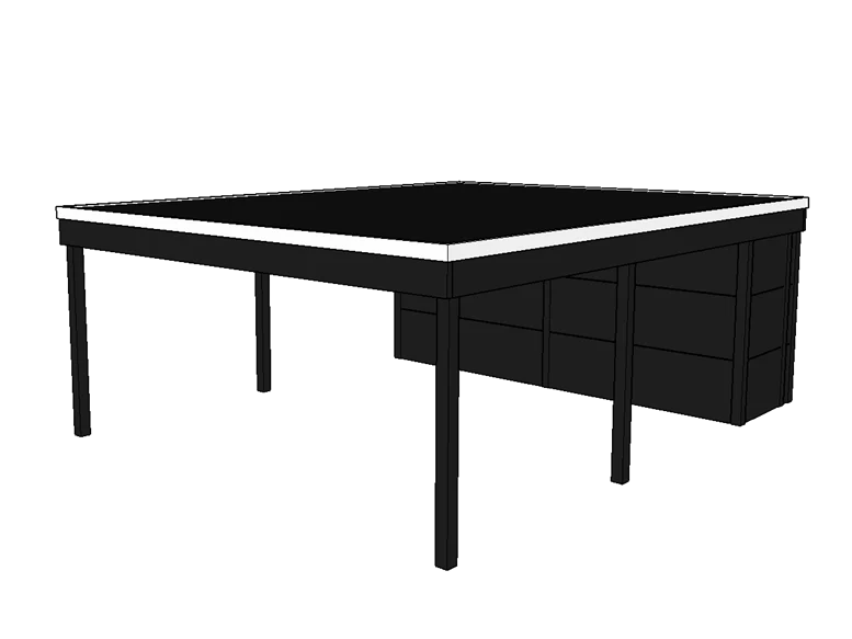 Modernes Doppelcarport KLARE LINIE mit Abstellraum