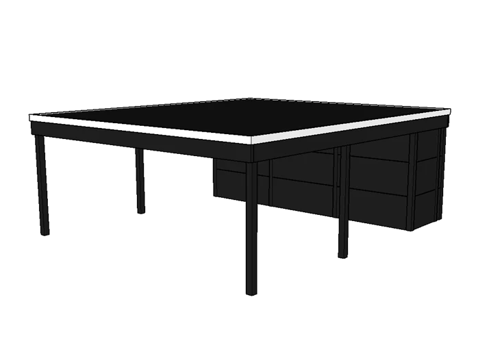 Modernes Doppelcarport KLARE LINIE mit Abstellraum