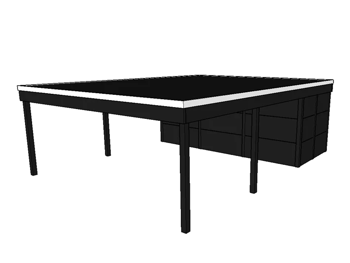 Modernes Doppelcarport KLARE LINIE mit Abstellraum