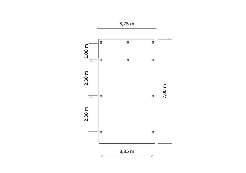 Einzel-Carport CLASSIC Holzblende mit Abstellraum (Verkleidung: Klassisches Duoprofil)