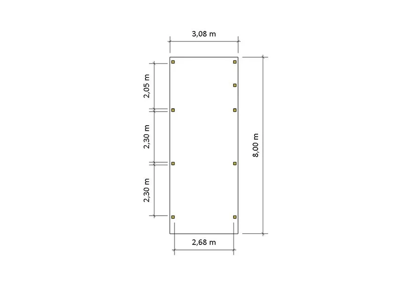 Einzel-Carport CLASSIC Holzblende mit Abstellraum (Verkleidung: Klassisches Duoprofil)