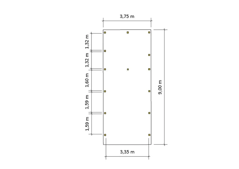 Einzel-Carport CLASSIC Holzblende mit Abstellraum (Verkleidung: Klassisches Duoprofil)