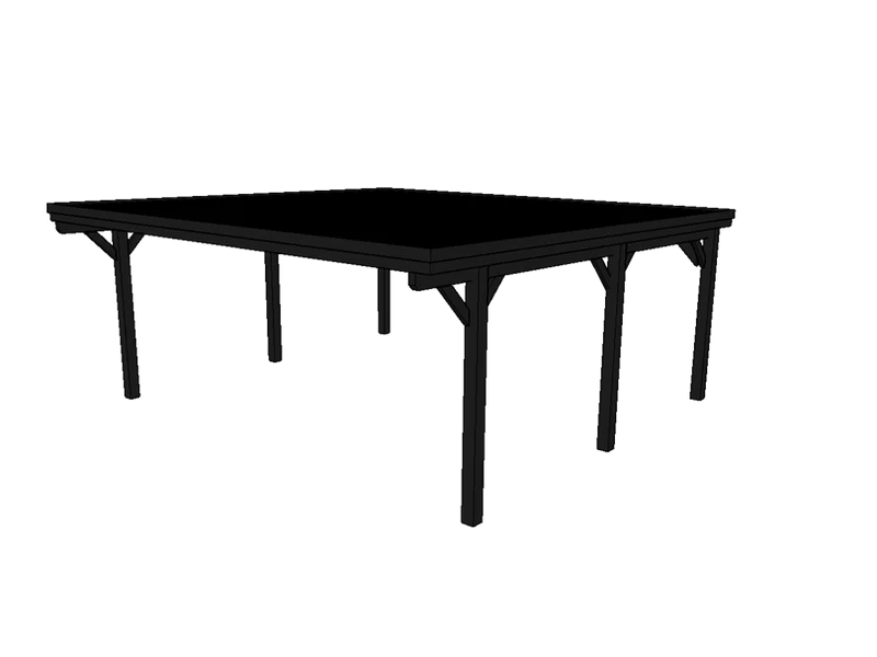Doppelcarport CLASSIC mit Holzblende