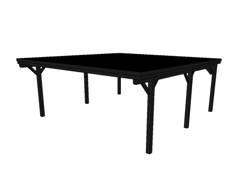 Doppelcarport CLASSIC mit Holzblende
