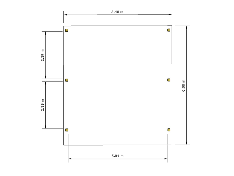 Doppelcarport CLASSIC mit Holzblende