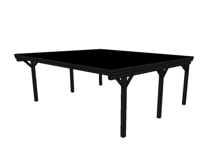 Doppelcarport CLASSIC mit Holzblende
