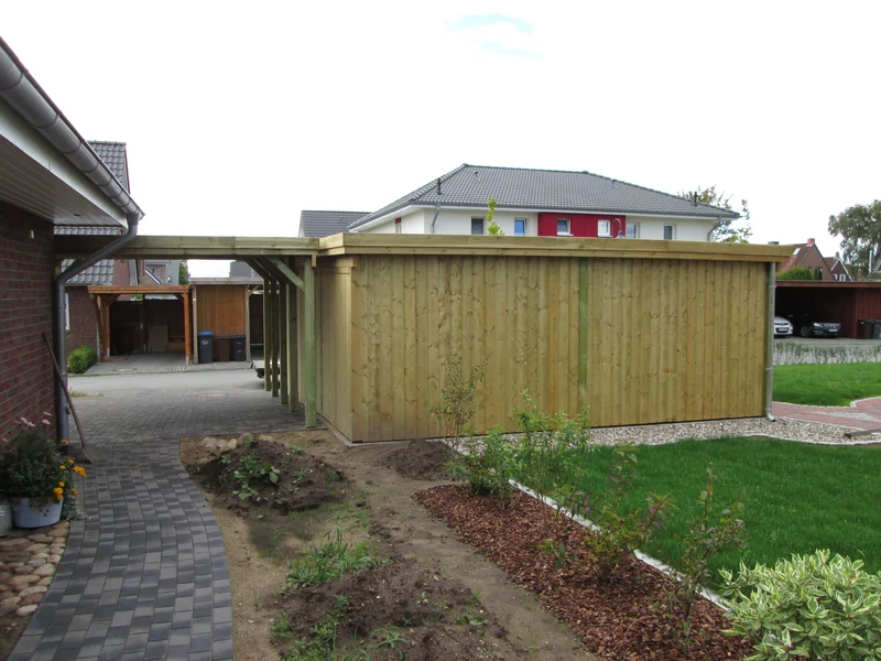 Option: Wandelemente für Carport Classic aus Duoprofil