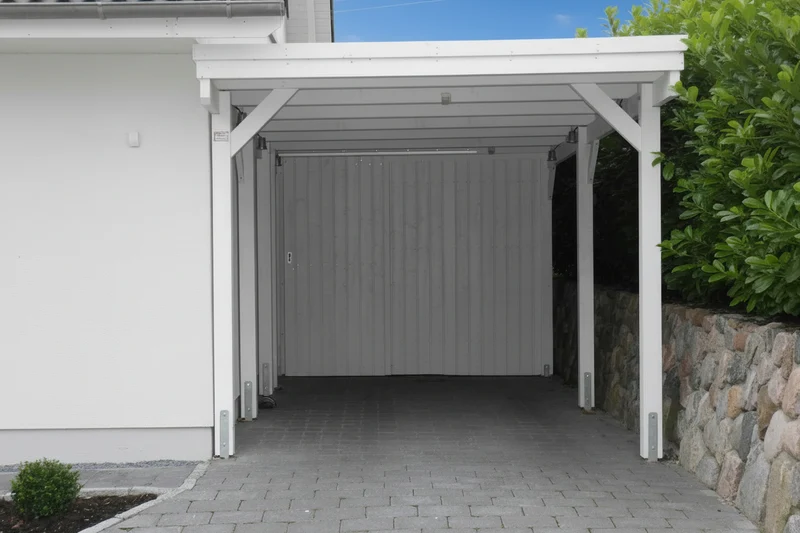 Einzel-Carport CLASSIC mit Holzblende