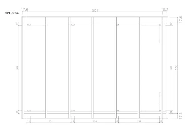 Holz-Carport CPF-3854