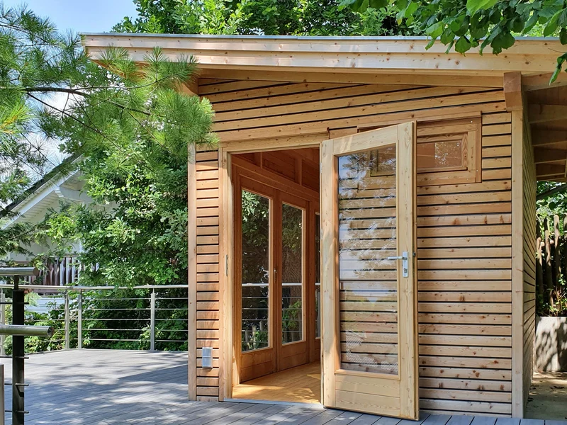 Premium Gartenhaus Cara Yoga