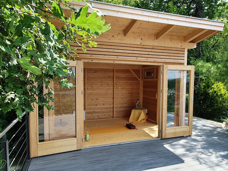 Premium Gartenhaus Cara Yoga