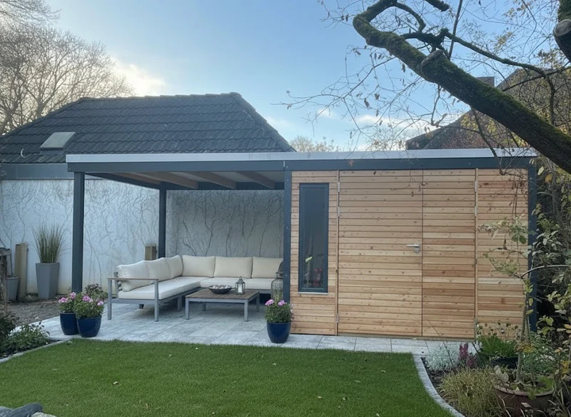Doppeltür für Gartenhaus KLARE LINIE