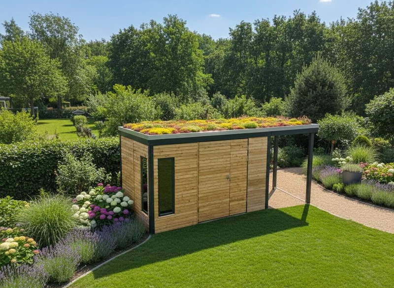 Vordach für Gartenhaus KLARE LINIE