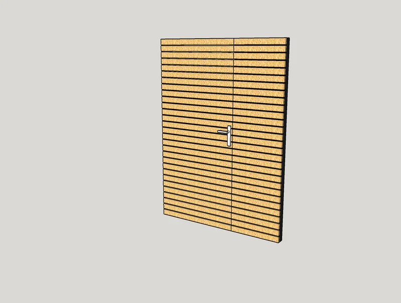 Doppeltür für Gartenhaus KLARE LINIE